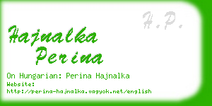 hajnalka perina business card